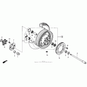 Схема узла: Заднее колесо 90-91 для Honda GL1500 Gold Wing Special Edition