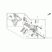 Схема узла: Задний тормозной суппорт для Honda CBR900RR CBR900RR Fireblade