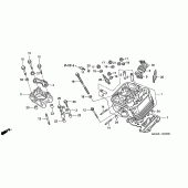 Схема вузла: Передня головка циліндра для Honda XL650 Transalp