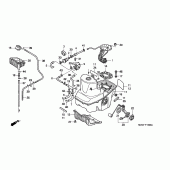 Схема узла: Топливный бак для Honda ST1100 Pan-European Police