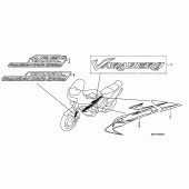 Схема вузла: Mark / stripe для Honda XL1000V Varadero