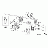 Схема вузла: Abs unit (REAR) для Honda XL1000V Varadero