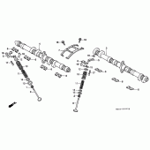 Схема вузла: Шток і Клапан для Honda CBR1000 CBR1000F