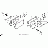 Схема вузла: Клапанна кришка для Honda GL1500 Gold Wing Interstate