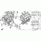 Схема вузла: Cylinder block для Honda GL1500 Valkyrie