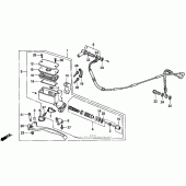 Схема узла: Цилиндр сцепления для Honda GL1500 Gold Wing Aspencade