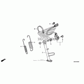 Схема узла: Подставка для Honda NSA700 DN-01