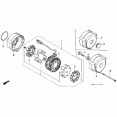 Схема узла: Генератор для Honda CB750 Seven Fifty