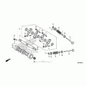 Схема вузла: Шток & Клапан для Honda NC700