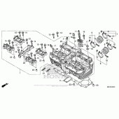 Схема вузла: Головка циліндра для Honda CB1100