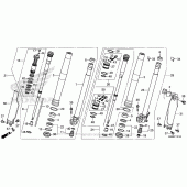Схема вузла: Front Fork (2) для Honda CRF250 CRF250R