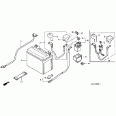 Схема узла: Аккумулятор для Honda CBR1100XX Blackbird