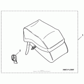 Схема узла: Left saddlebag для Honda VTX1800