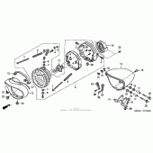 Схема вузла: Фара для Honda VTX1300