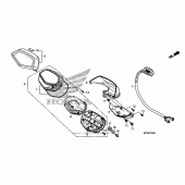 Схема вузла: Спідометр для Honda VT1300 Fury