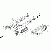 Схема узла: Задний рычаг (Маятник) для Honda VTR250 VTR