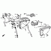 Схема узла: Воздушный фильтр для Honda CMX250 Rebel