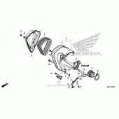 Схема узла: Воздушный фильтр для Honda VT1300 Sabre