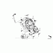 Схема вузла: Права кришка картера для Honda CBR500 CBR500R