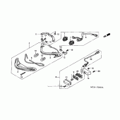 Схема узла: Задний фонарь (Стоп-сигнал) для Honda CB900 919