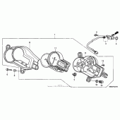 Схема вузла: Спідометр 01-05 для Honda VTR1000 Superhawk