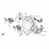 Схема узла: Воздушный фильтр (CB600F2/F22) для Honda CB600F Hornet