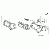 Схема вузла: Панель приладів для Honda CBR600 CBR600F