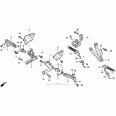 Схема вузла: Підніжки для Honda CBR900RR CBR919RR Fireblade