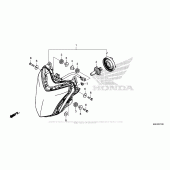 Схема вузла: Фара для Honda CBR650F