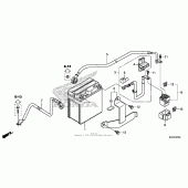 Схема вузла: Акумулятор для Honda CRF250 CRF250L