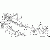 Схема вузла: Вихлопна система для Honda FSC600 Silver Wing