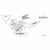 Схема вузла: Stripes (04- 06) для Honda CBR600 CBR600F4i