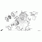 Схема вузла: Повітряний фільтр для Honda CRF150 CRF150R