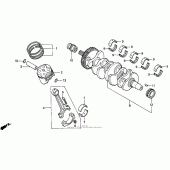 Схема вузла: Колінчастий вал для Honda CBR600 CBR600F Smokin Joe s Edition