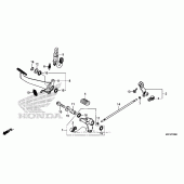 Схема вузла: Педаль (Лапка) для Honda CTX700