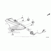 Схема вузла: Задній ліхтар (Стоп-сигнал) для Honda CBR300R