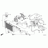 Схема вузла: Радіатор для Honda CB300F