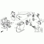 Схема вузла: Акумулятор для Honda VT1100 Shadow ACE