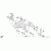 Схема вузла: Переднє крило для Honda CB300F