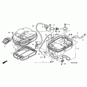 Схема узла: Воздушный фильтр для Honda VFR800 Interceptor