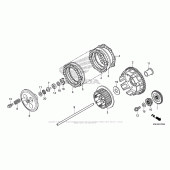 Схема узла: Сцепление для Honda CRF150 CRF150R