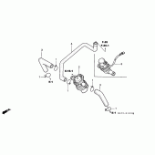 Схема узла: Система индукции воздуха для Honda CBR1100XX Blackbird