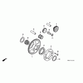 Схема узла: Привод стартера для Honda FX650 Vigor