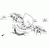 Схема вузла: Вітрове скло except se для Honda GL1500 Gold Wing Aspencade