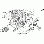 Схема вузла: Rear case для Honda GL1500 Gold Wing Interstate