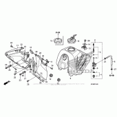 Схема вузла: Паливний бак для Honda XR650
