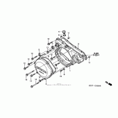 Схема вузла: Права кришка картера для Honda CR250