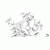 Схема вузла: Вихлопна система для Honda CB1100