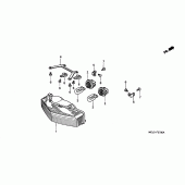 Схема вузла: Задній ліхтар (Стоп-сигнал) (CBR900RRY, 1 / RE1) для Honda CBR900RR CBR929RR Fireblade