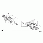 Схема вузла: Front Turn Signal для Honda VFR800 Interceptor
